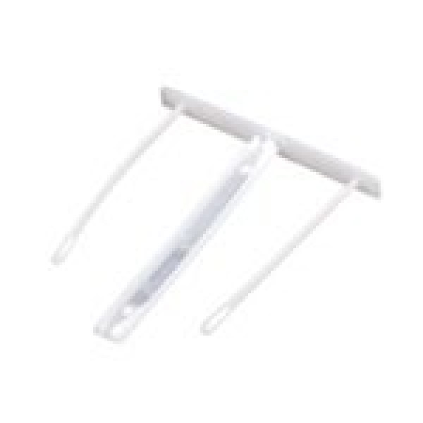 LEONARDI Pack 100 Fasteners de plástico blancos 80mm LEONARDI Pack 100 Fasteners de plástico blancos 80mm