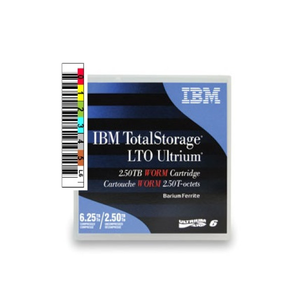 DC IBM Ultrium LTO-6 (BaFe) WORM etiquetado LTO2,5TB/6,25TB (una grabación) secuencia a medida DC IBM Ultrium LTO-6 (BaFe) WORM etiquetado LTO2,5TB/6,25TB (una grabación) secuencia a medida