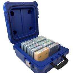 Maletín TURTLE CASE 10-LTO/DLT/RDX Waterproof transporte de cartuchos de datos