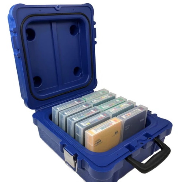 Maletín TURTLE CASE 10-LTO/DLT/RDX Waterproof transporte de cartuchos de datos