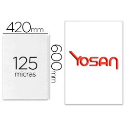 (100) Bolsas para plastificar YOSAN DIN A2 420 X 600 mm - 125 mc