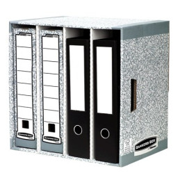 FELLOWES Clasificador de archivadores gris, 400x400x290mm