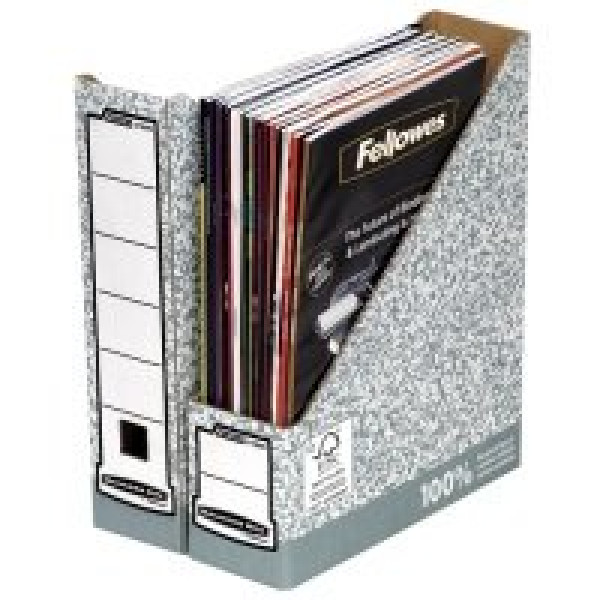 FELLOWES Revistero A4 gris -revistas y catálogos automontable, 100%reciclado, 312x80x258mm (10unid) FELLOWES Revistero A4 gris -revistas y catálogos automontable, 100%reciclado, 312x80x258mm (10unid)