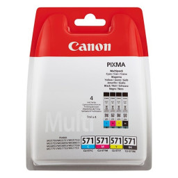 (4) C.t. CANON CLI571: Pixma MG6850 CMYK MG5750 7750 7700 5752  MULTI-PACK