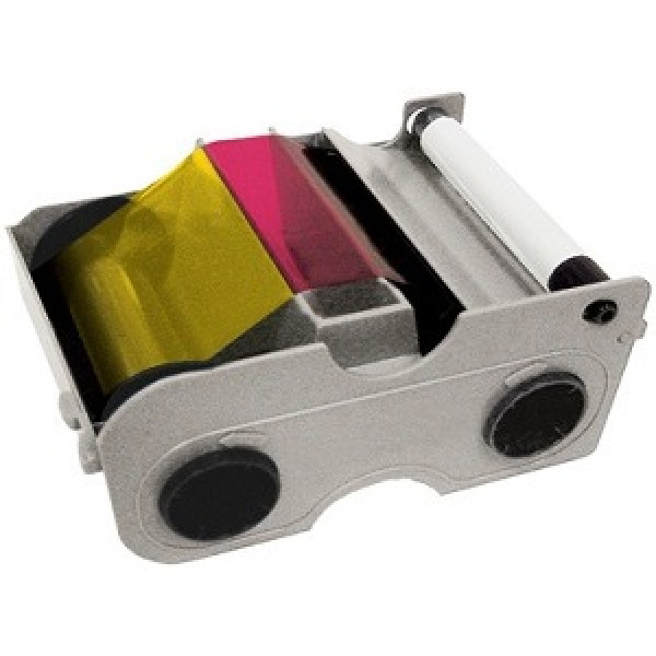 Cinta FARGO DTC1000 DTC1250 Full Colour Ribbon (YMCKOK) 200 prints + cleaning, impresión 2-caras