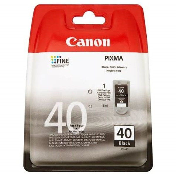 TINTA NEGRA PG-40 BL SEG CANON