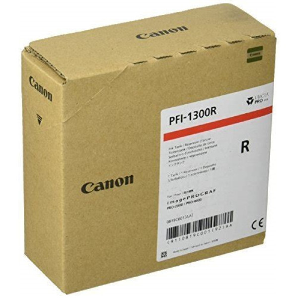 C.t. CANON PFI-1300R: IMP2000 IMP4000 Rojo 330ml