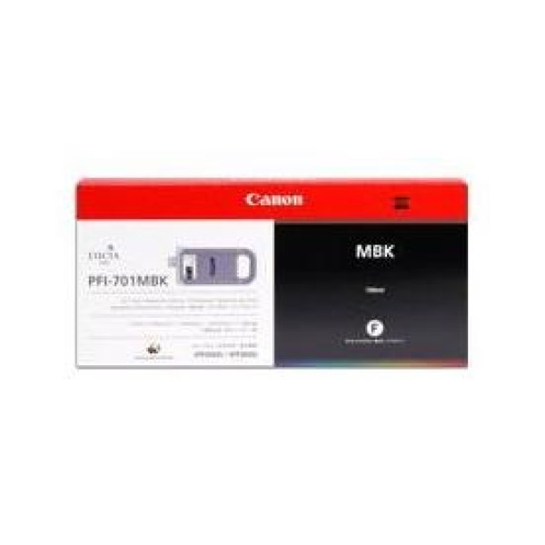 C.t. CANON PFI-701MBK  IPF8000 IPF9000 negro mate IPF8100 IPF9100  700ml.