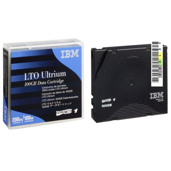 DC IBM Ultrium LTO-1 etiquetado 100GB/200GB (08L9120ET) secuencia a medida