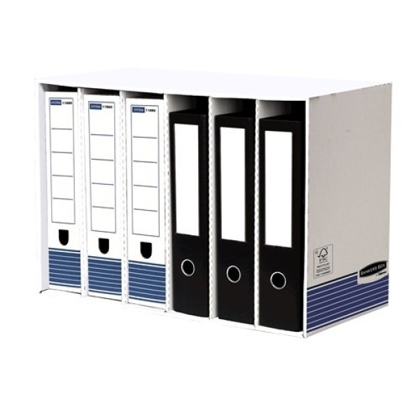 R-KIVE SYSTEM (5) Clasificadores de Archivadores Azul  400x400x290mm.