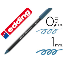 Rotulador EDDING punta fibra 1200 azul acero n.17