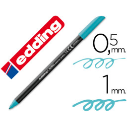 Rotulador EDDING punta fibra 1200 azul turquesa n.