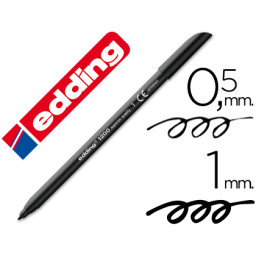 Rotulador EDDING punta fibra 1200 negro n.1