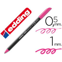 Rotulador EDDING punta fibra 1200 rosa n.9