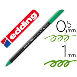 Rotulador EDDING punta fibra 1200 verde n.4