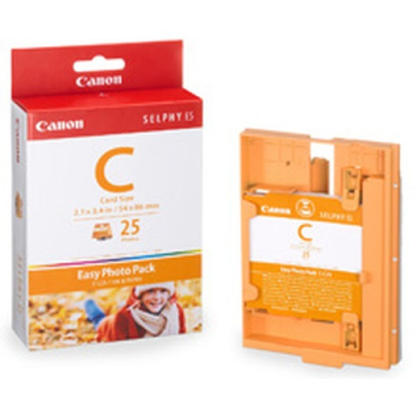 C.t. CANON E-C25 Selphy ES1 ES2 ES20 +25 hojas fotográfico 54x86mm