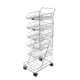 Carro 5 bandejas con ruedas 295 x 370 x 90 Bandeja: 275 x 370 x 90