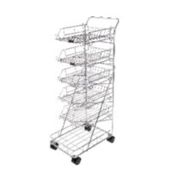 Carro 5 bandejas con ruedas 295 x 370 x 90 Bandeja: 275 x 370 x 90
