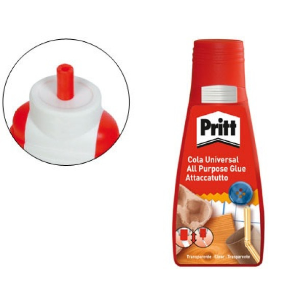 Pegamento PRITT universal - cola transparente 100g madera, cartón, plástico, tela, metal, etc.(48205)
