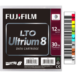 DC FUJIFILM Ultrium LTO-8 (BaFe) etiquetado 12TB/30TB