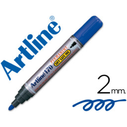 Rotulador ARTLINE marcador permanente 170 azul Punta redonda 2mm.