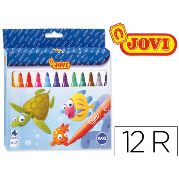 (12) Rotuladores JOVI colores surtidos surtidos
