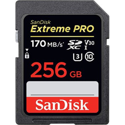EXTREME PRO SDXC CARD 256GB - 170MB