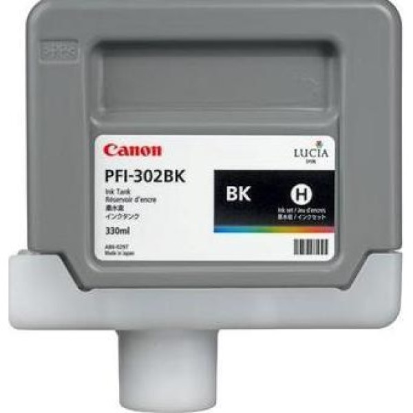 C.t. CANON PFI-302BK  IPF8100 IPF9100 negro mate 330ml.
