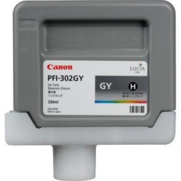 C.t. CANON PFI-302GY  IPF8100 IPF9100 gris 330ml.