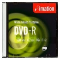 (10) DVD-R IMATION 4,7GB Printable slim 16x Imprimible inkjet **usar i22373 o 43521**