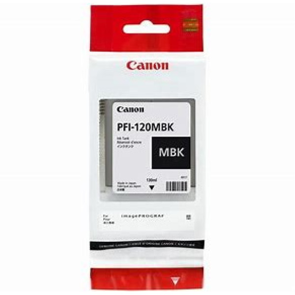 C.t. CANON PFI-120MBK:  IPF TM200 TM205 TM300 TM305 130 ml. Matte Black