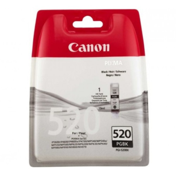 C.t. CANON PGI520BK  IP3600 IP4600 MP540 negro MP620 MP630 MP980 blister+alarma