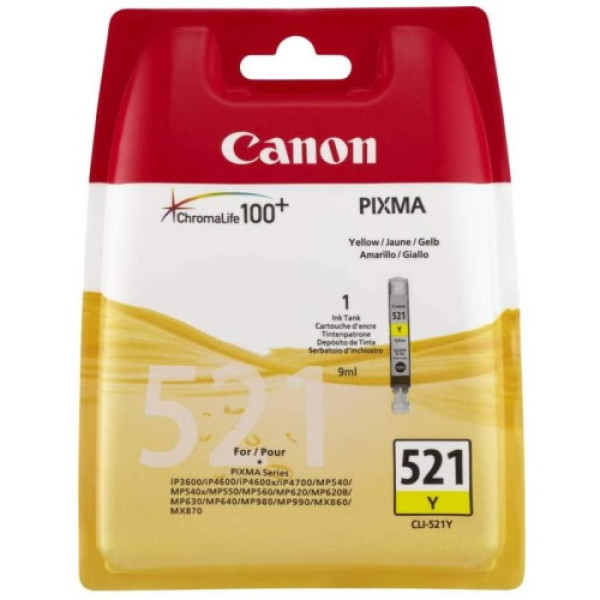 TINTA AMARILLA CLI-521 Y BL SEC TINTA AMARILLA CLI-521 Y BL SEC