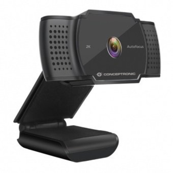 Webcam CONCEPTRONIC AMDIS02B 2K Super HD 2592x1944 30fps autofocus con micrófono, USB Webcam CONCEPTRONIC AMDIS02B 2K Super HD 2592x1944 30fps autofocus con micrófono, USB