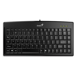 Teclado GENIUS LuxMate 100 Black ** Mini and Slim, silencioso, con cable USB
