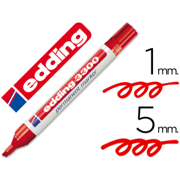 Rotulador EDDING marcador 3300 n.2 rojo