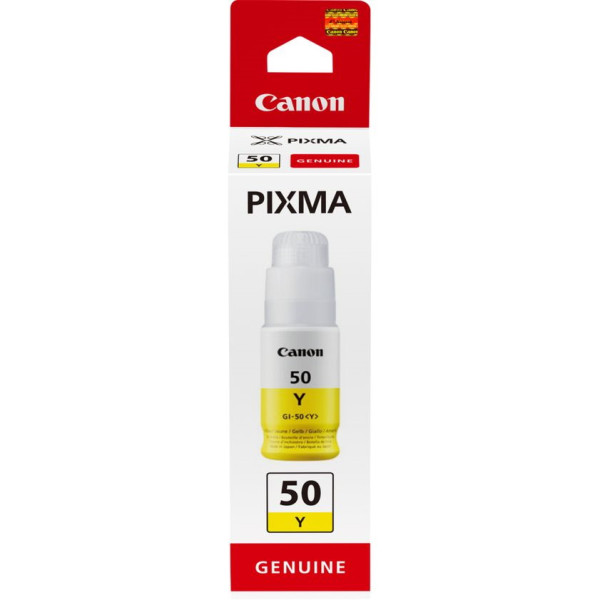 CANON ink bottle GI-50Y: PIXMA G5050 G6050 G7050 GM2050 GM4050 amarillo