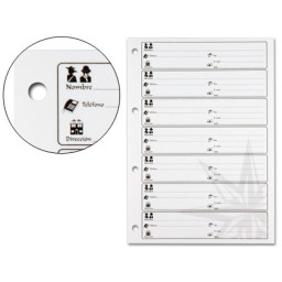 Recambio Listin telefonico sobremesa 4 anillas 230x185