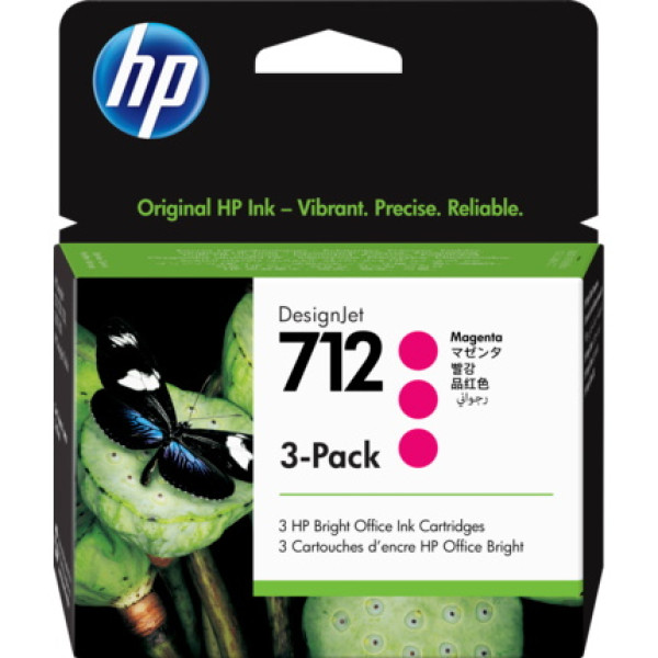 TINTA PACK 3 MAGENTA HP 712 TINTA PACK 3 MAGENTA HP 712
