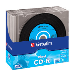 CDR 700 52X SLIM 10UDS VINILO