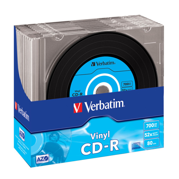 CDR 700 52X SLIM 10UDS VINILO CDR 700 52X SLIM 10UDS VINILO