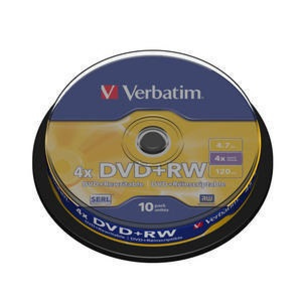 DVD RW 4.7 4X LATA 10 VERBATIM