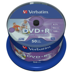 DVD R 4.7 16X LATA 50 IMPR VERBATIM