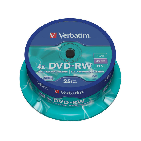 DVD-RW 4.7 4X LATA 25 VERBATIM DVD-RW 4.7 4X LATA 25 VERBATIM