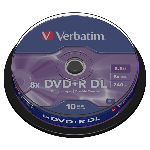 DVD R 8.5 LATA 10 D.CAPA VERBATIM