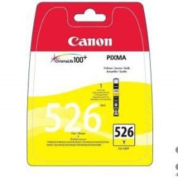 C.t. CANON CLI526Y: MG5150 MG5250 IP4850 amarillo IP4950 MG6150 MG6250 *BLISTER+ALARMA*