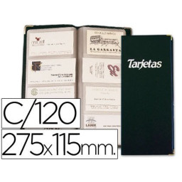 Tarjetero esselte 46125 negro -20 hojas 10 de 4 y 10 de 3