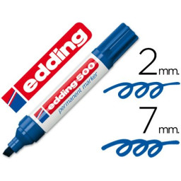 Rotulador EDDING marcador permanente 500 azul