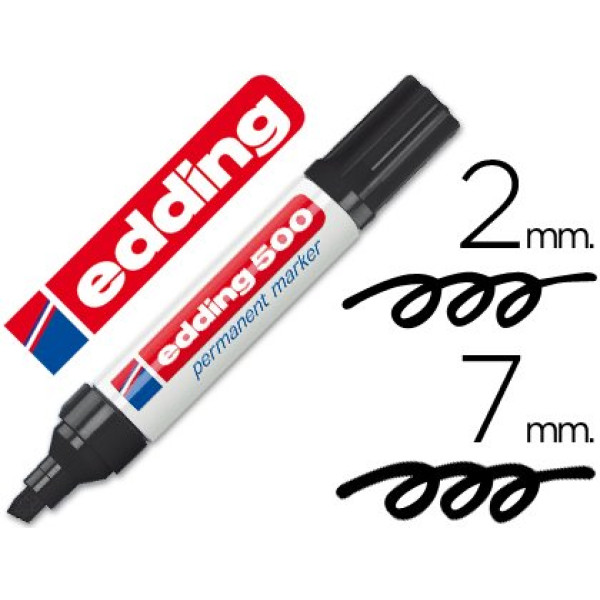 Rotulador EDDING marcador permanente 500 negro
