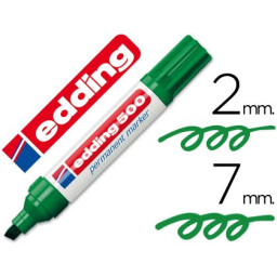 Rotulador EDDING marcador permanente 500 verde